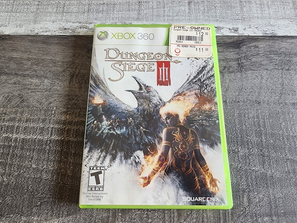 Dungeon Siege III Xbox 360 Xbox game RPG Complete W/ Manual